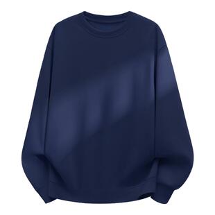 回力卫衣男款春秋季港风ins潮流藏青色重磅大码宽松圆领套头上衣Y