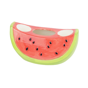 西瓜陶瓷电动牙刷收纳置物架卫生间浴室洗手台洗漱台牙膏牙刷架子