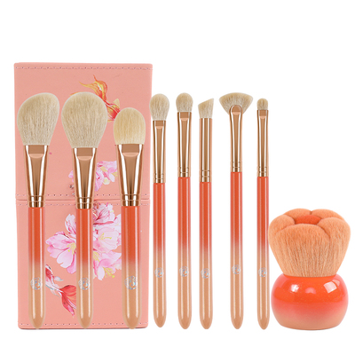 桃花知鱼化妆套刷羊毛刷子
