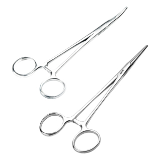 不锈钢拔火罐镊子专用钳子夹酒精棉钳子宠物拔毛钳子直头弯头包邮