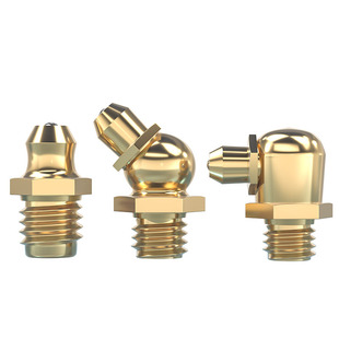 国标铜油嘴黄油嘴铜油杯油咀油枪注油嘴油枪头弯油嘴头纯M6M8M10