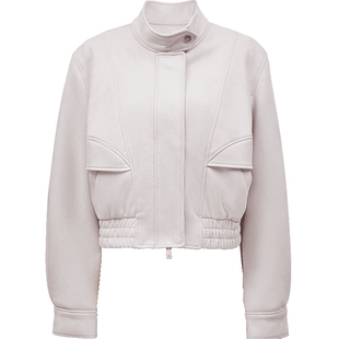 ONLY2026春季新款简约百搭口袋立领宽松短款外套女|125136007