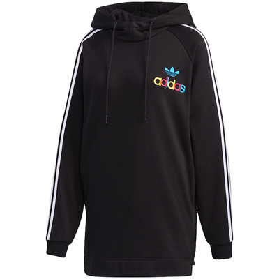 阿迪达斯女休闲连帽套头卫衣