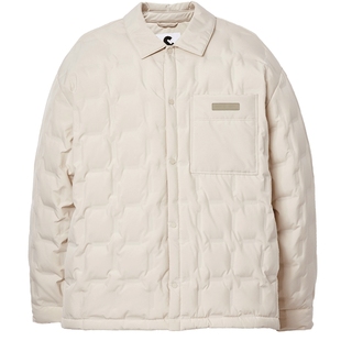 【商场爆款】杰克琼斯男装秋冬新款翻领排骨外套羽绒服225423002