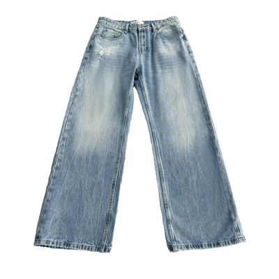 春夏季直筒休闲显瘦百搭牛仔裤男