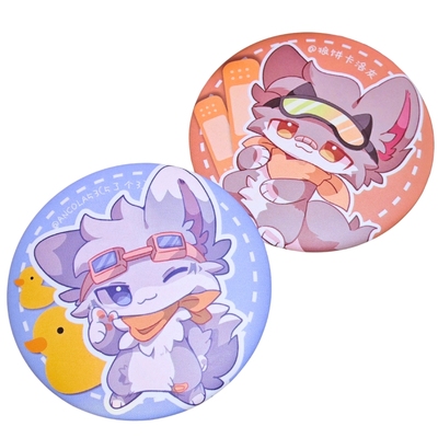 可爱兽兽饼干徽章!Furry周边吧唧