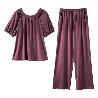 【抗菌防螨】带胸垫睡衣女夏季