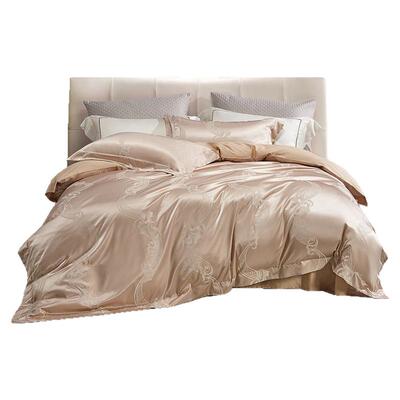 四件套全棉贡缎欧式大提花水星