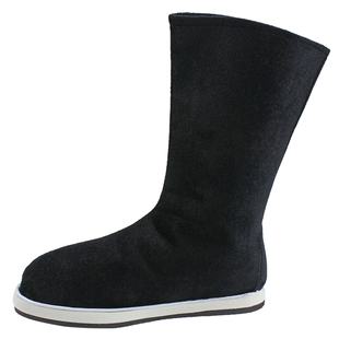 男童汉服靴子儿童古装布鞋学生古风黑布鞋舞台演出古代男布靴表演