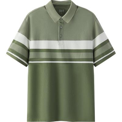 森马休闲通勤经典条纹POLO衫男士