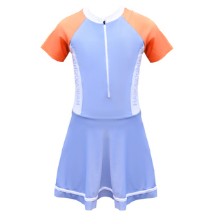 泳衣女大童带胸垫初中生保守连体中大童女孩10-12岁儿童专业泳装