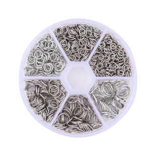 4-10mm盒装单圈开口连接圈配件  diy制作耳环耳钉耳饰品手工材料