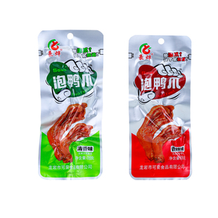 福建龙岩泡鸭爪独立包装鸭掌辣味鸭脚解馋零食小吃休闲卤味食品