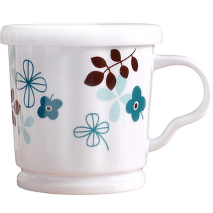 日式文艺小清新带盖子马克杯陶瓷防尘盖办公室手边咖啡杯喝水杯子