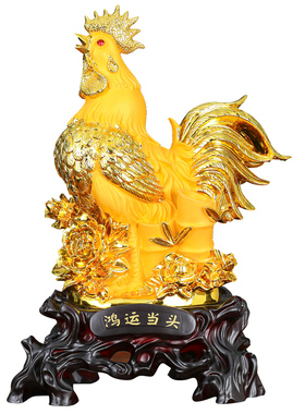 富图祝福家居客厅鸡牡丹花