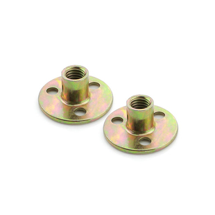 三孔铁板螺母家具对锁法兰螺母沙发脚锁紧罗母英制夹板螺帽M6-M12