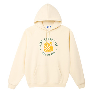 MindError ME 爱心小鸟篮球印花街头加绒长袖连帽衫宽松秋季卫衣