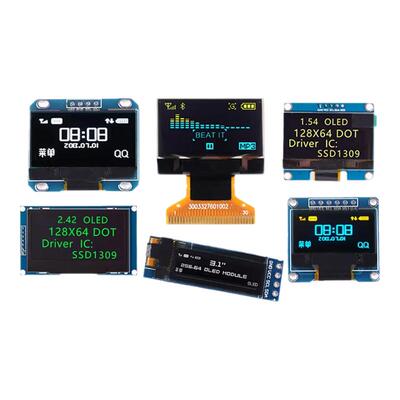 OLED显示屏 0.96寸模块0.91/1.3寸12864液晶屏 4/7针IIC/SPI