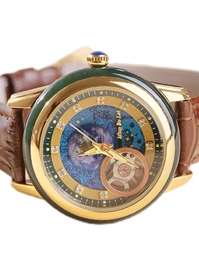 浮潜国产复刻机械机芯表珐琅手动