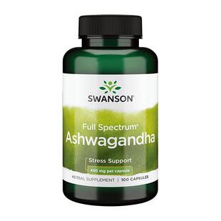Swanson斯旺森南非醉茄提取物胶囊粉缓解紧张压力皮质醇管理2瓶装
