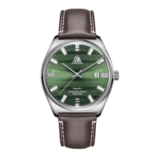 上海手表官方致敬系列传颂复刻7120男士自动机械表太阳纹防水ST21