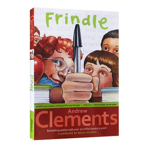 我们叫它粉灵豆 英文原版 Frindle 美国畅销校园小说 Andrew Clements安德鲁克莱门斯 儿童文学章节书 经典课外读物 搭小屁孩日记
