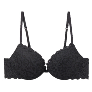 Intimissimi意舒漫时尚SIMONA蕾丝厚杯纯色细肩带聚拢文胸RPD97I