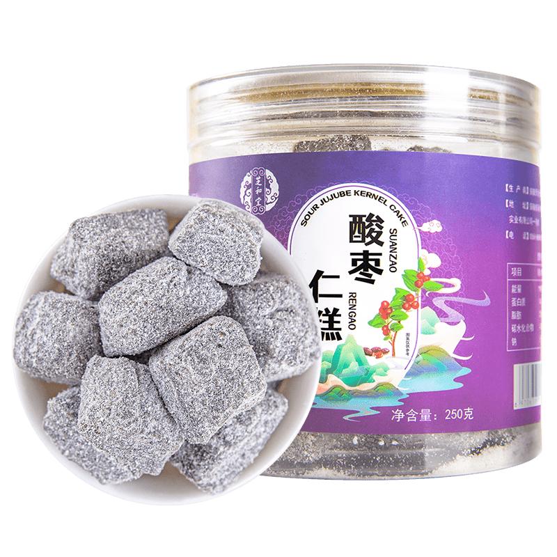 酸枣仁糕正品百合茯苓黑芝麻睡眠伴失侣膏茶正宗安助茶神眠小零食