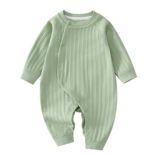 婴儿连体衣秋季纯棉a类秋天婴幼儿9月龄月宝宝衣服早秋一岁秋天男