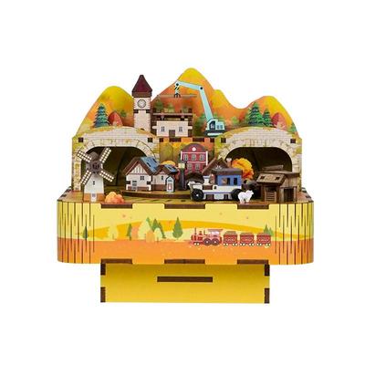 同趣轨道欢歌八音盒桌面摆件女