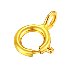 老克勒18k金扣头金扣弹簧扣三色百搭扣项链手链配件手串配饰男女