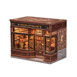 CuteBee街角咖啡店手工diy小屋小房子面包屋微缩场景拼装新年礼物