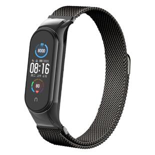 适用小米手环8/7/3/4/5/6腕带表带NFC版替换带三四五六七代金属不锈钢米兰尼斯磁吸表链Miband时尚运动潮男女
