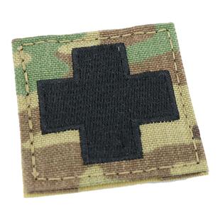 【太阳雪制】军迷3D刺绣魔术贴 背包贴 红十字医疗急救兵识别徽章