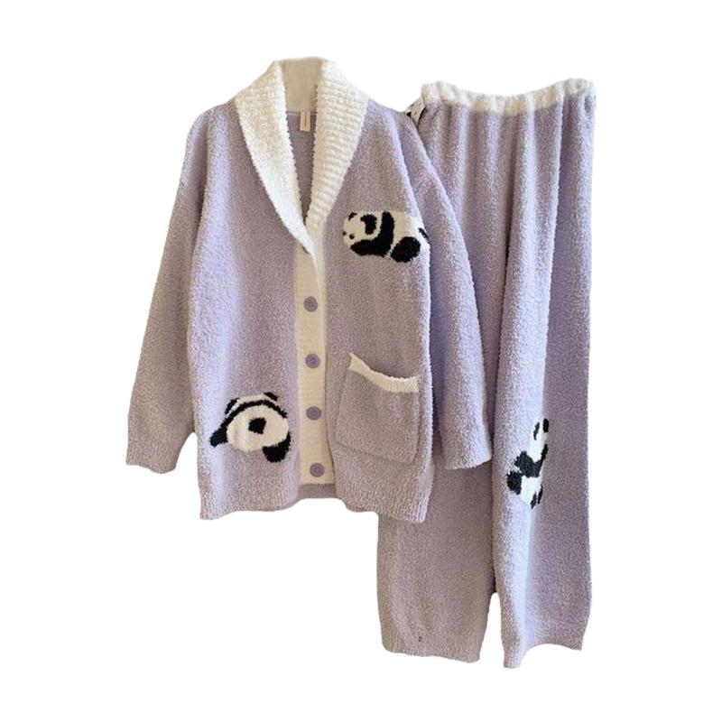 半边绒加厚保暖睡衣月子服家居服