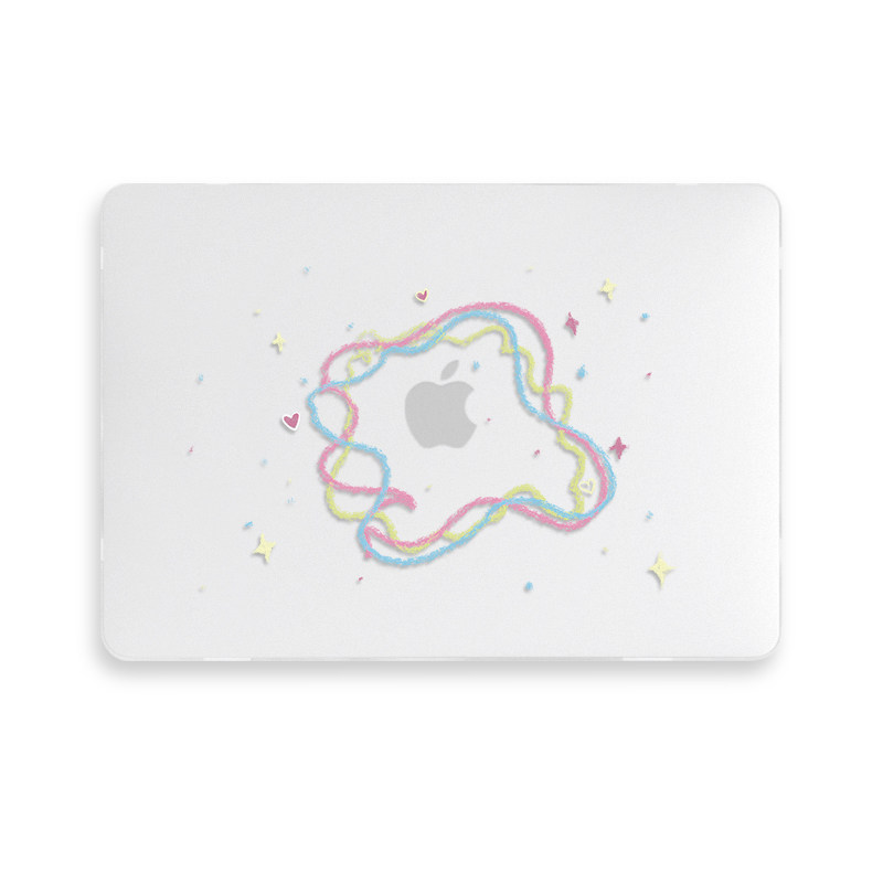 GUOXI创意插画透彩壳适用苹果macbookpro保护壳2023新款14寸macbook套air13笔记本mac电脑轻