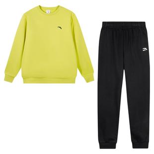 安踏童装儿童卫衣套装男童2025秋冬季新款加绒加厚长袖长裤运动服