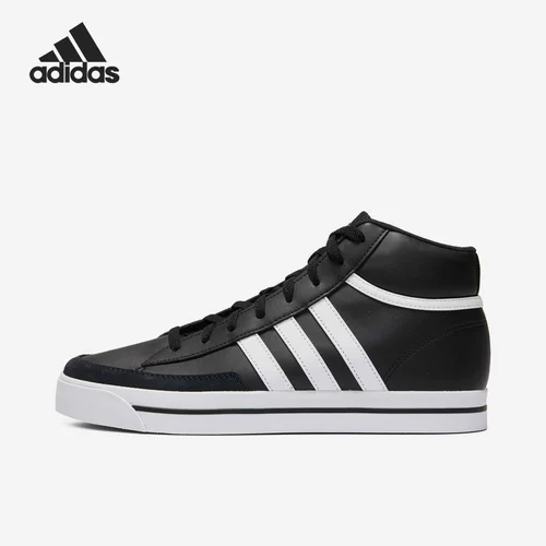 Adidas/闃胯开杈炬柉瀹樻柟姝 搧 搧 搧 retrovulc Mid 鐢峰瓙杩愬姩浼戦棽鏉块瀷 H02214