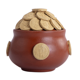 南山先生聚宝盆紫砂茶宠桌面摆件可养创意茶室摆件装饰手工茶玩