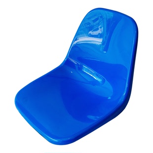 食堂餐桌配件玻璃钢椅面塑料座椅圆凳面替换看台椅靠背椅子面更换