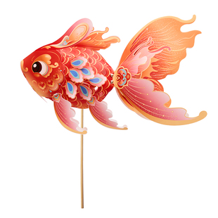 鱼灯笼非遗手工制作过年挂饰2026新款新年春节元旦儿童手提装饰灯