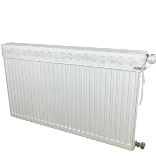 暖气片罩防烤暖气片罩立式暖气罩四季防尘可防烤黑墙壁【本白色】