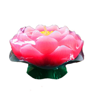 小和尚莲花灯蜡烛荷花蜡烛莲花蜡烛长明灯红色浮水还愿厂家酥油灯