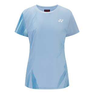 YONEX尤尼克斯羽毛球服女速干透气运动上衣短袖球迷版yy2026新款