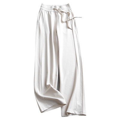 柔软宽松直筒裤百搭阔腿休闲裤女