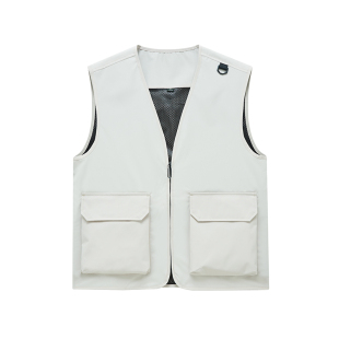 多口袋马甲工作服定制印logo超市餐饮企业广告宣传志愿者工装背心