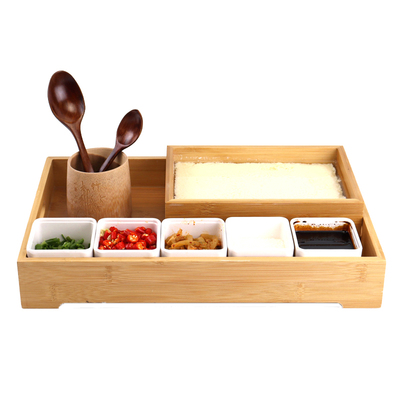 异形盒子豆腐花创意竹餐具调料盒