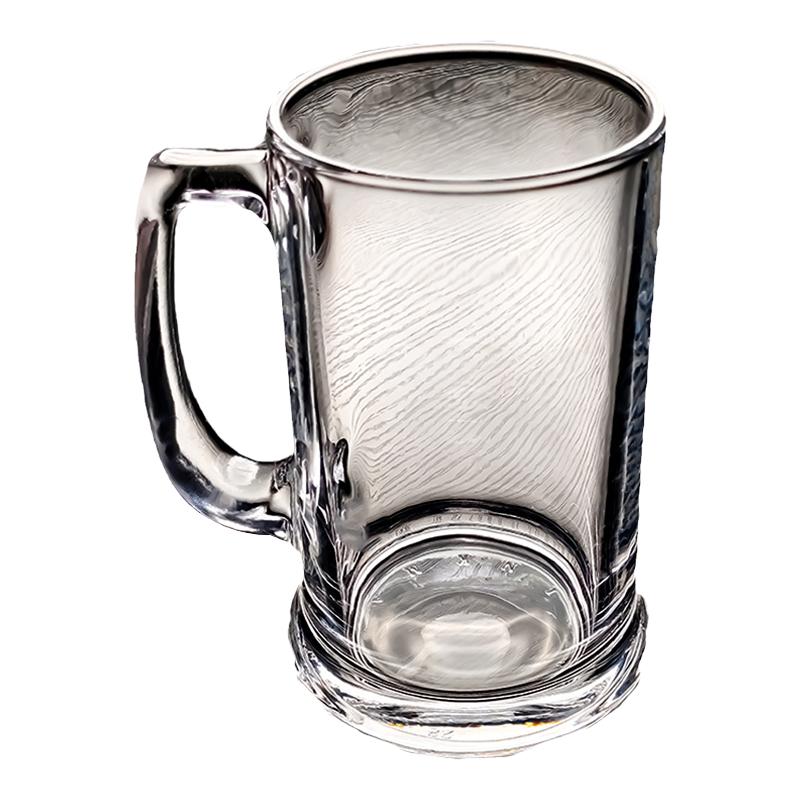 水晶玻璃杯水杯啤酒杯子茶杯泡茶高级感高颜值2025新款家用带把手