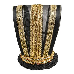 汉服发饰男头冠明制银色皇冠头饰金色发冠复古风宫廷造型黑色配饰