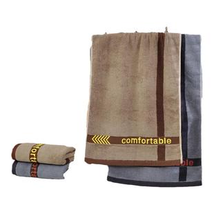 加长毛巾冲凉洗澡专用纯棉加大加厚柔软吸水健身男女运动巾40×90